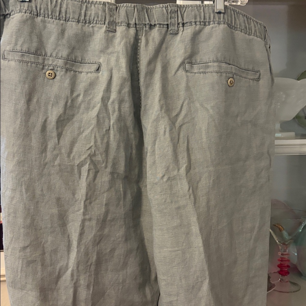Tommy Bahama on the beach Men’s relax linen Sagebrush drawstring waist. 1X NWT - Picture 7 of 7